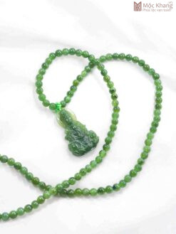 Vòng Cổ Ngọc Bích Hạt 6 (mm)