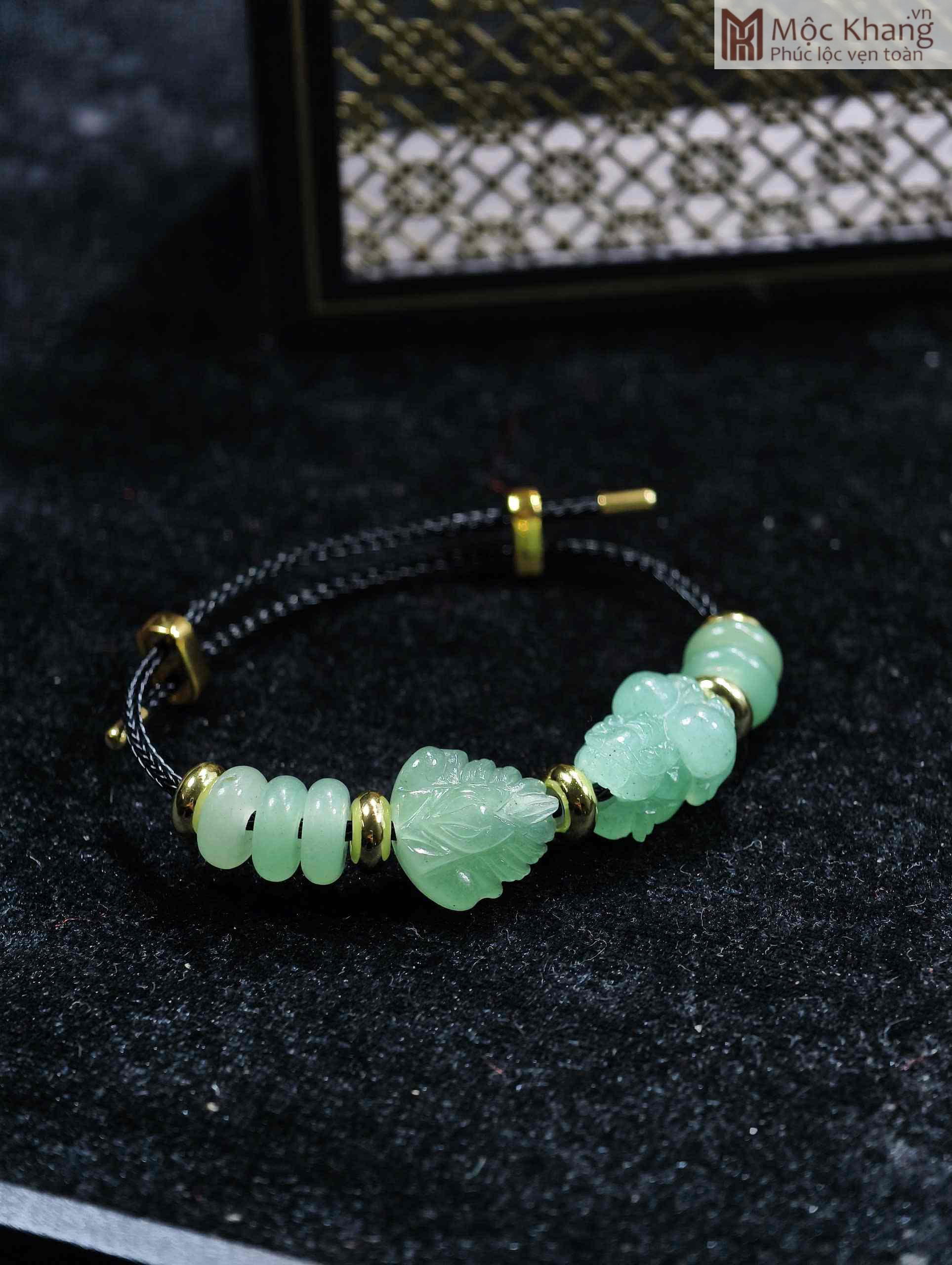 Vòng Hồ Ly Chúa Tỳ Hưu Ngũ Điếu Aventurine (1) Vong Ho Ly Chua Ty Huu Ngu Dieu Aventurine 1