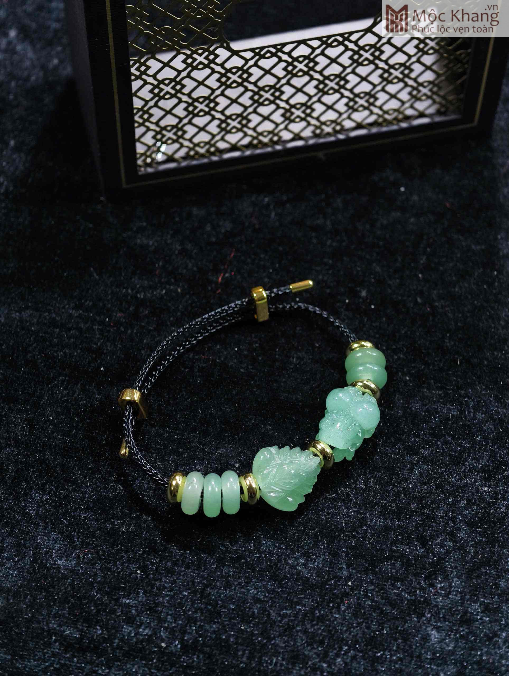 Vòng Hồ Ly Chúa Tỳ Hưu Ngũ Điếu Aventurine (3) Vong Ho Ly Chua Ty Huu Ngu Dieu Aventurine 3