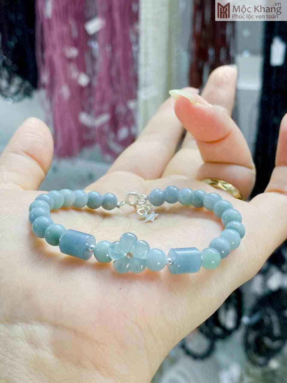 Vòng Lam Ngọc Hạt 6 (mm) (2) Vong Lam Ngoc Hat 6 mm 2
