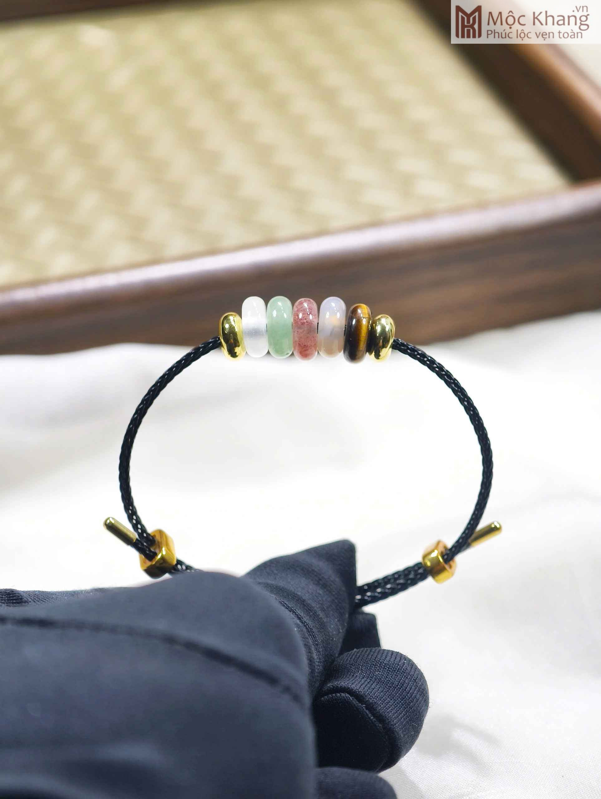 Vòng Ngũ Điếu Đa Sắc Đá Tự Nhiên (2) Vong Ngu Dieu Da Sac Da Tu Nhien 2
