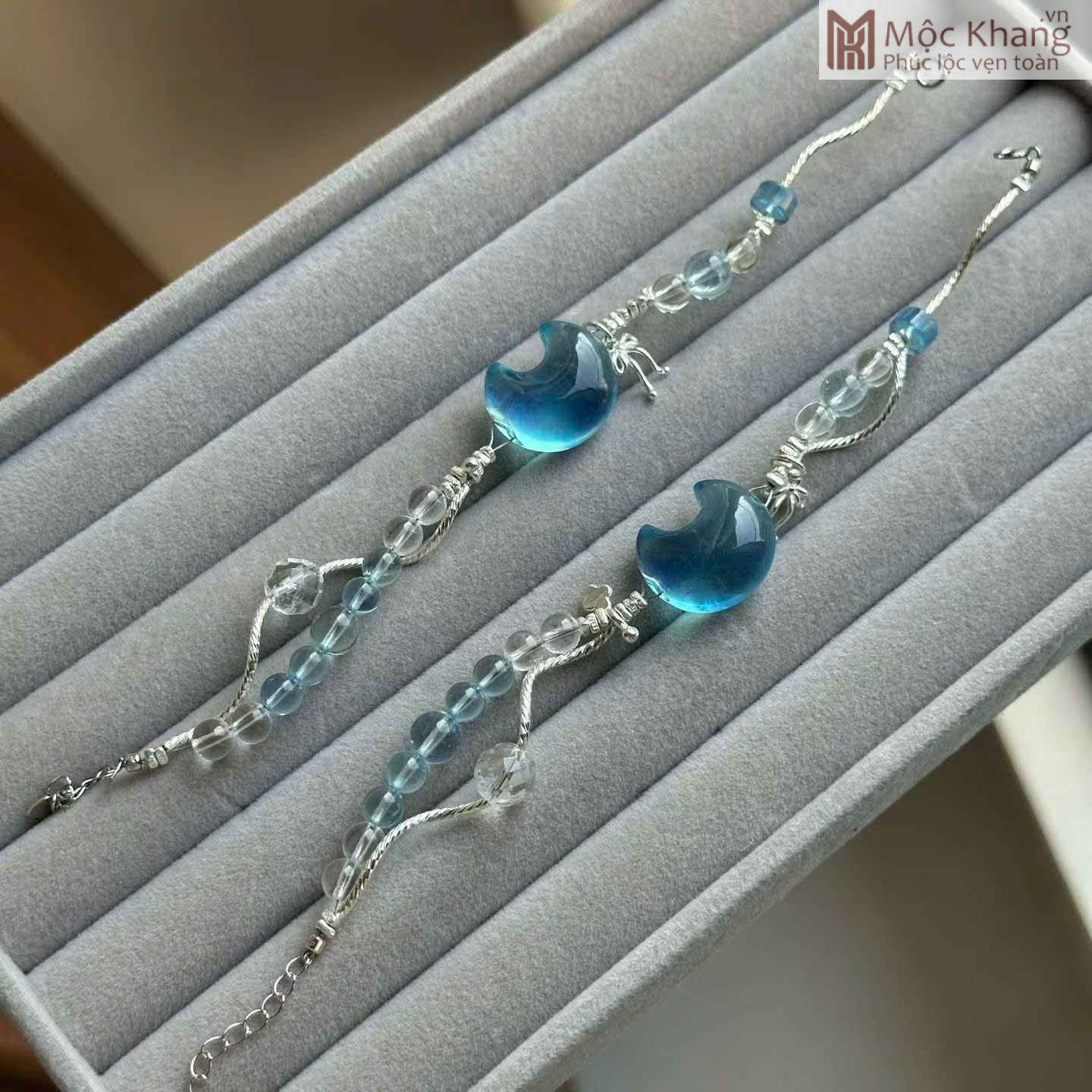 Vòng Tay Aqua Mix Bạc 925 (1) Vòng Tay Aqua Mix Bạc 925