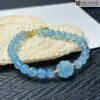 Vong Tay Aquamarine Mix Charm Hoa Sen Hat 63 mm 3