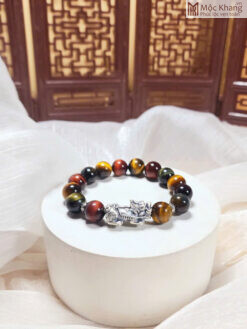 Vòng Tay Mắt Hổ Đa Sắc Hạt 12 (mm)