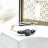 Vòng Tay Mèo Thần Tài Mix Ngũ Điếu Obsidian