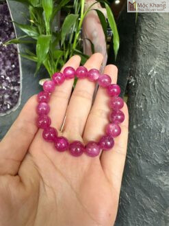 Vòng Tay Ruby Hạt 10,5 (mm)