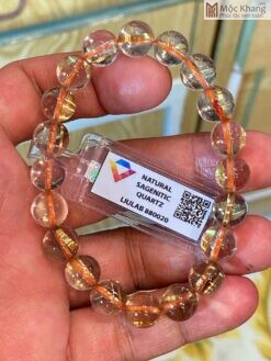 Vòng Tay Thạch Anh Tóc Vàng Hạt 10 (mm)