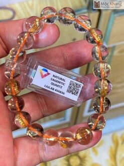 Vòng Tay Thạch Anh Tóc Vàng Hạt 10,5 (mm)