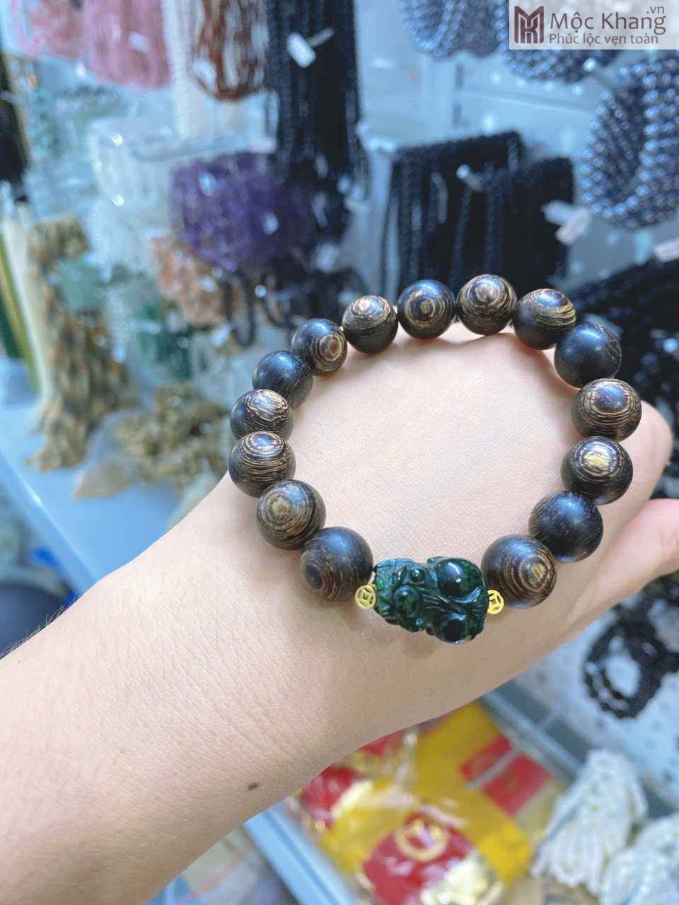 Vòng Tay Trầm Hương Mix Tỳ Hưu Hạt 12 (mm) (2) Vong Tay Tram Huong Mix Ty Huu Hat 12 mm 2
