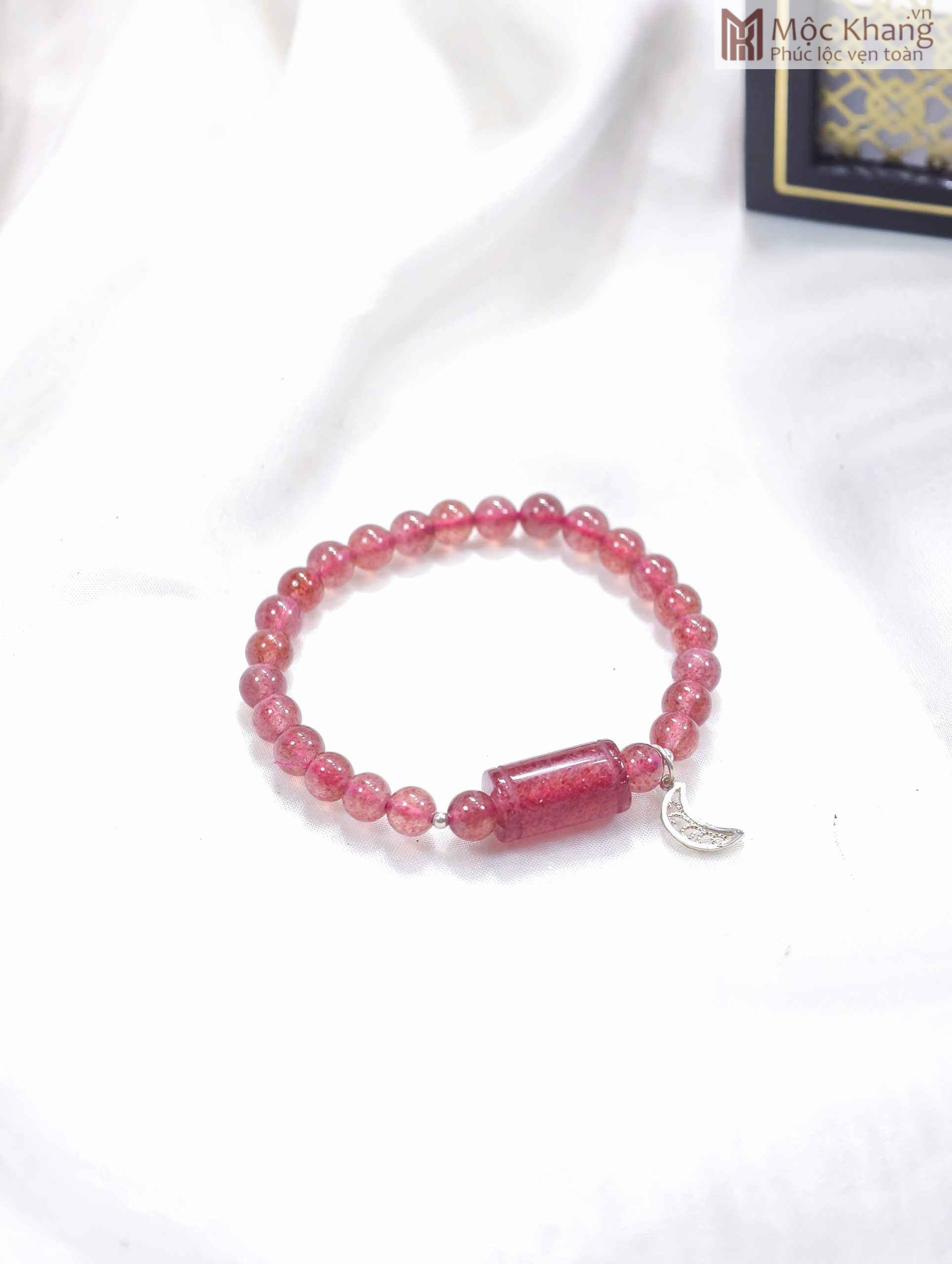 Vòng Thạch Anh Dâu Tây Mix Lu Thống (1) Vòng Thạch Anh Dâu Tây Mix Lu Thống