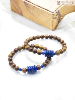 Vòng Trầm Hương Mix Ngũ Điếu Lapis