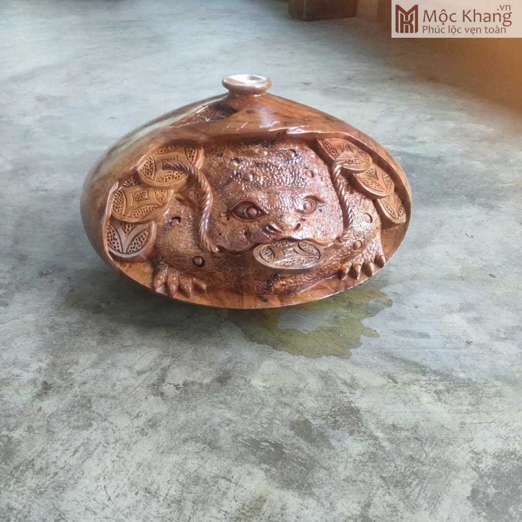 Chum Phú Quý Thiềm Thừ Gỗ Xá Xị Cao 20 (cm) (1) Chum Phú Quý Thiềm Thừ Gỗ Xá Xị Cao 20 (cm)