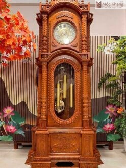 Tháp Đồng Hồ Gỗ Hương Đá Cao 230 (cm)