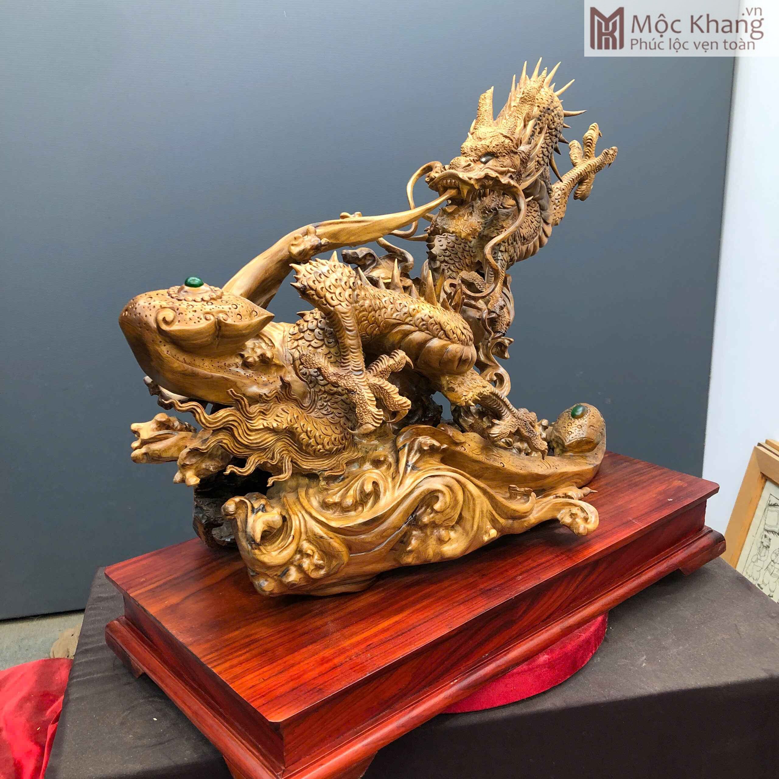 Tượng Nhất Long Gỗ Bách Xanh Cao 62 (cm) (3)_3 Tuong Nhat Long Go Bach Xanh Cao 62 cm 3 3