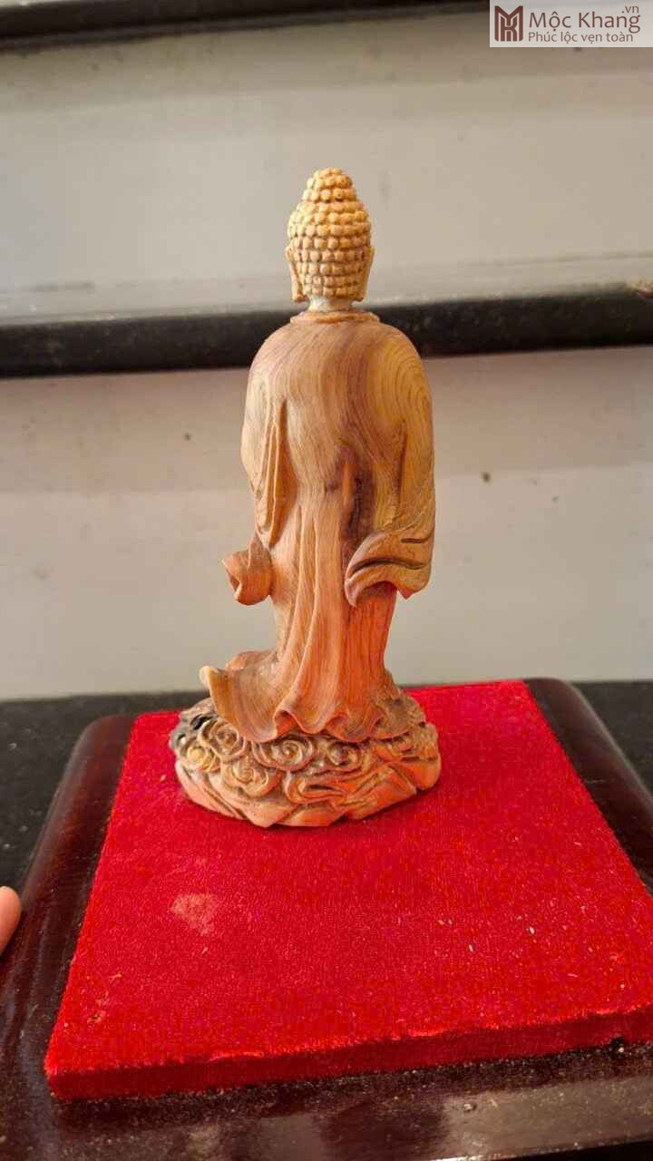 Tượng Phật A Di Đà Hoàng Đàn Tuyết Chìm Cao 14,5 (cm) (2) Tuong Phat A Di Da Hoang Dan Tuyet Chim Cao 145 cm 2