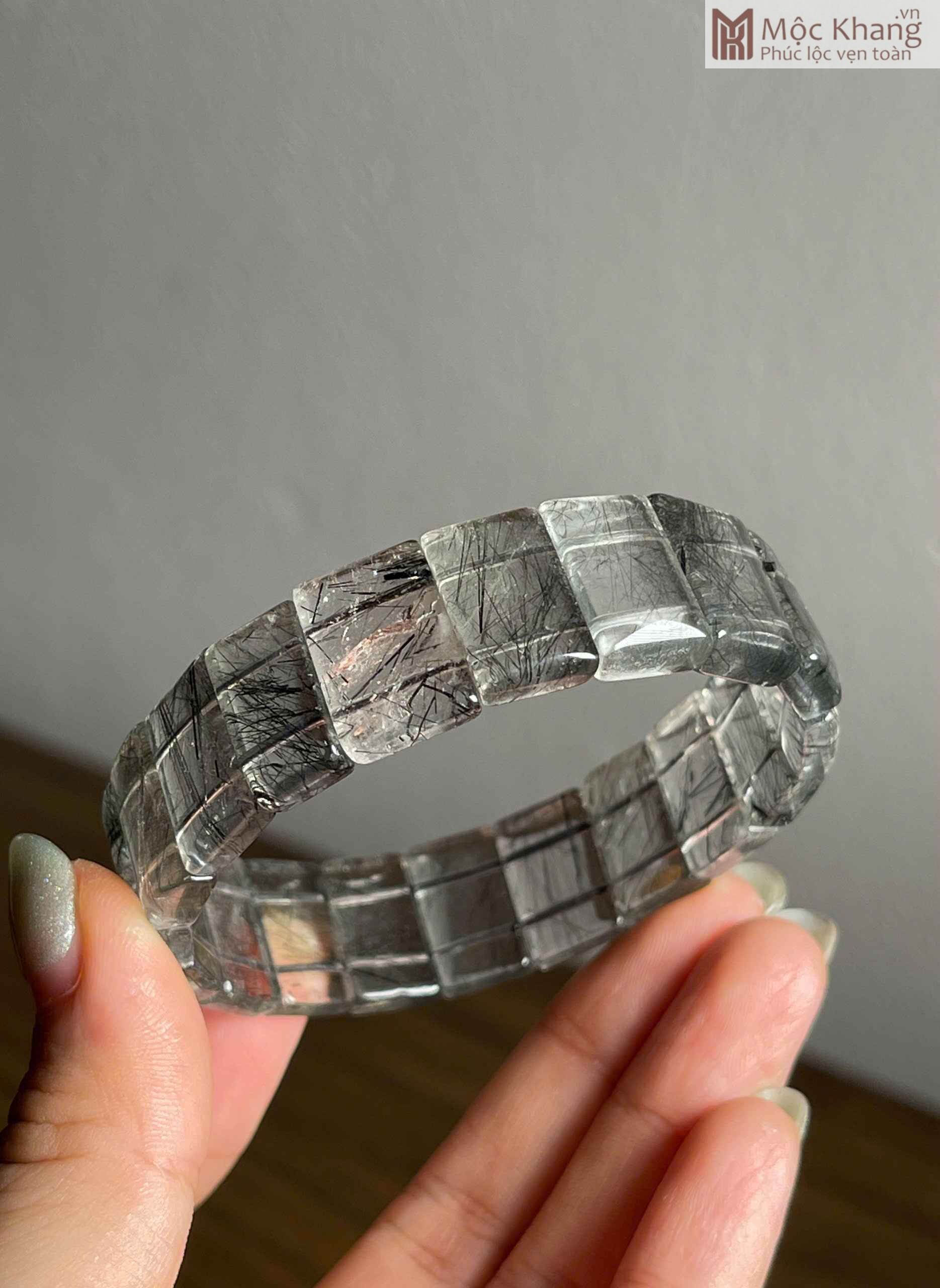 Vòng Tay Thạch Anh Tóc Đen Bản Khúc Hạt 16 (mm) (3) Vong Tay Thach Anh Toc Den Ban Khuc Hat 16 mm 3