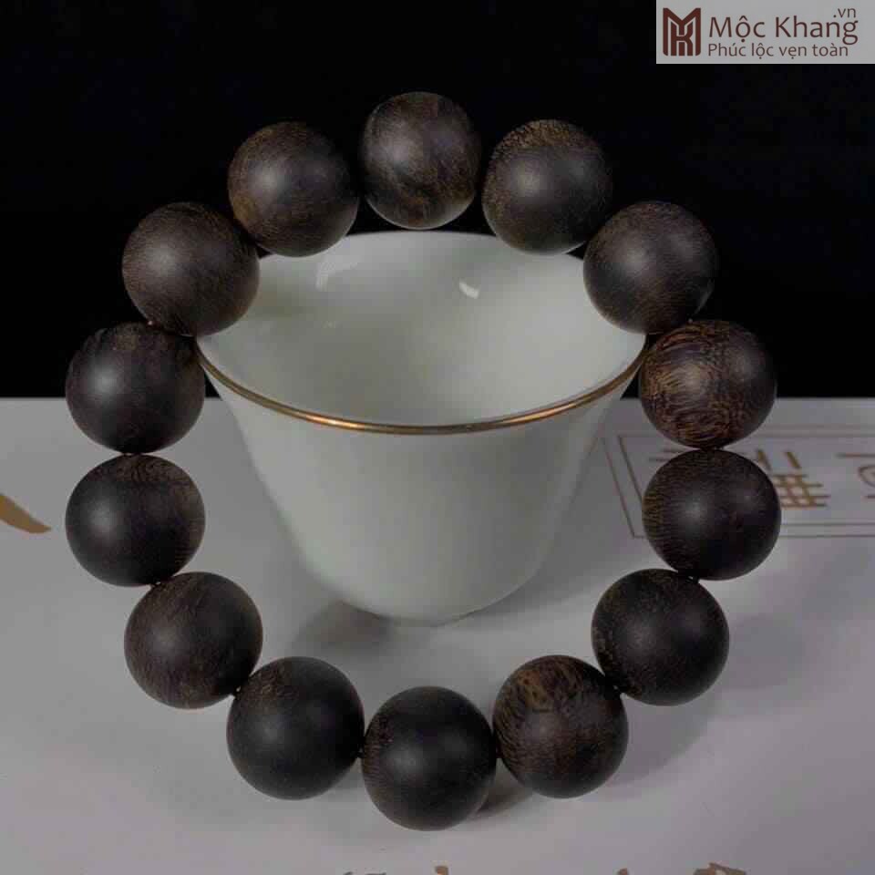 Vòng Tay Trầm Hương Chìm Hạt 14 (mm) (3) Vòng Tay Trầm Hương Chìm Hạt 14 (mm)