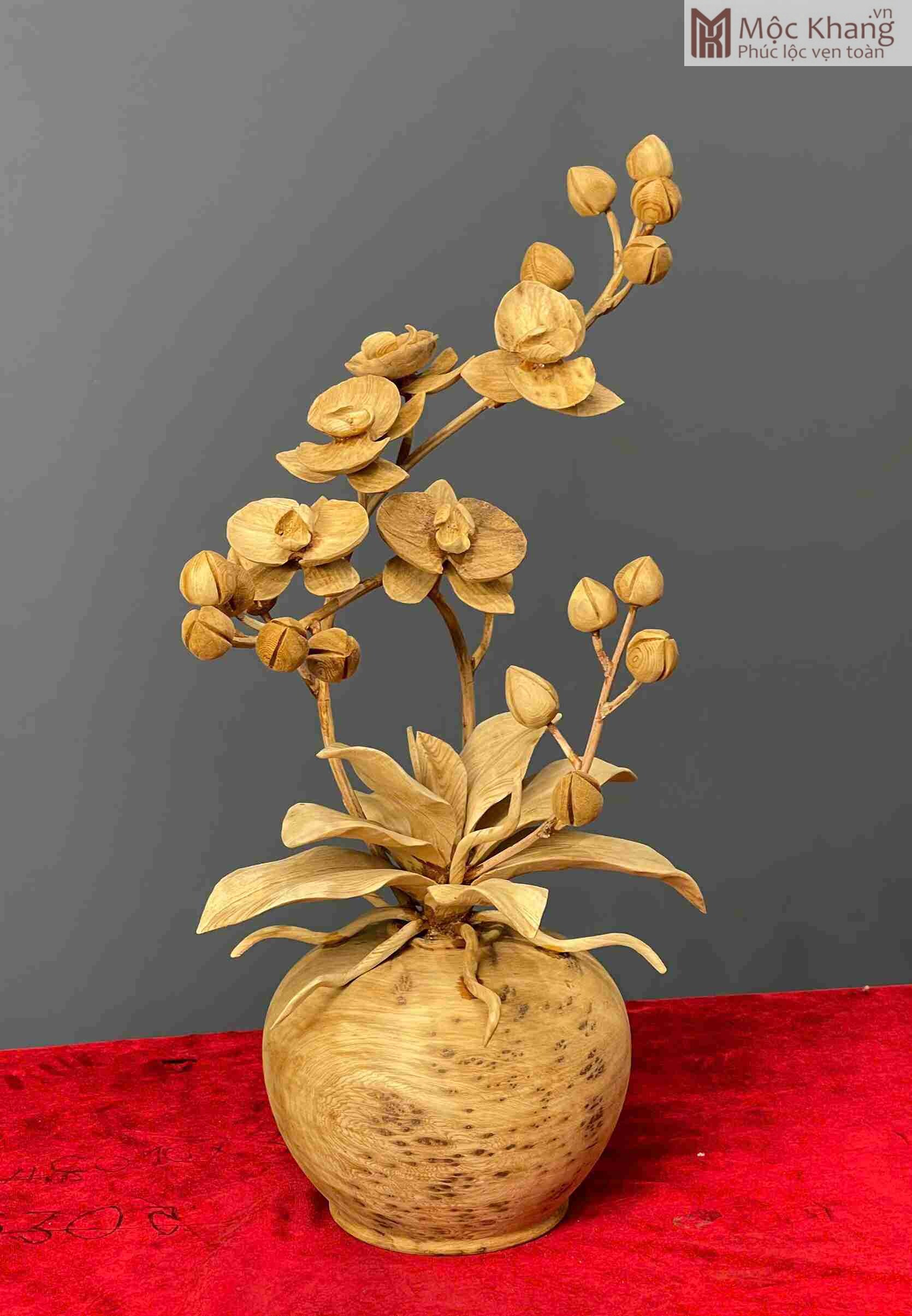 binh-hoa-lan-go-nu-ngoc-am-cao-46cm (4) Bình Hoa Lan Gỗ Nu Ngọc Am Cao 46(cm)