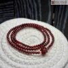Chuỗi Garnet Ngọc Hồng Lựu Mix Charm Hạt 3,8(mm)