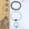 Combo Vòng Tay Trầm Và Nhẫn Ngọc Hoà Điền Hạt 6(mm)