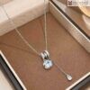 Dây Chuyền Bạc S925 Mặt Đá Xanh Pastel