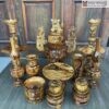 Đồ Thờ Gỗ Gụ Bộ Trung Cao 50(cm)