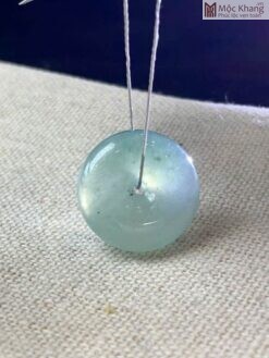 Khấu Bình An Ngọc Cẩm Thạch Đường Kính 17(mm)