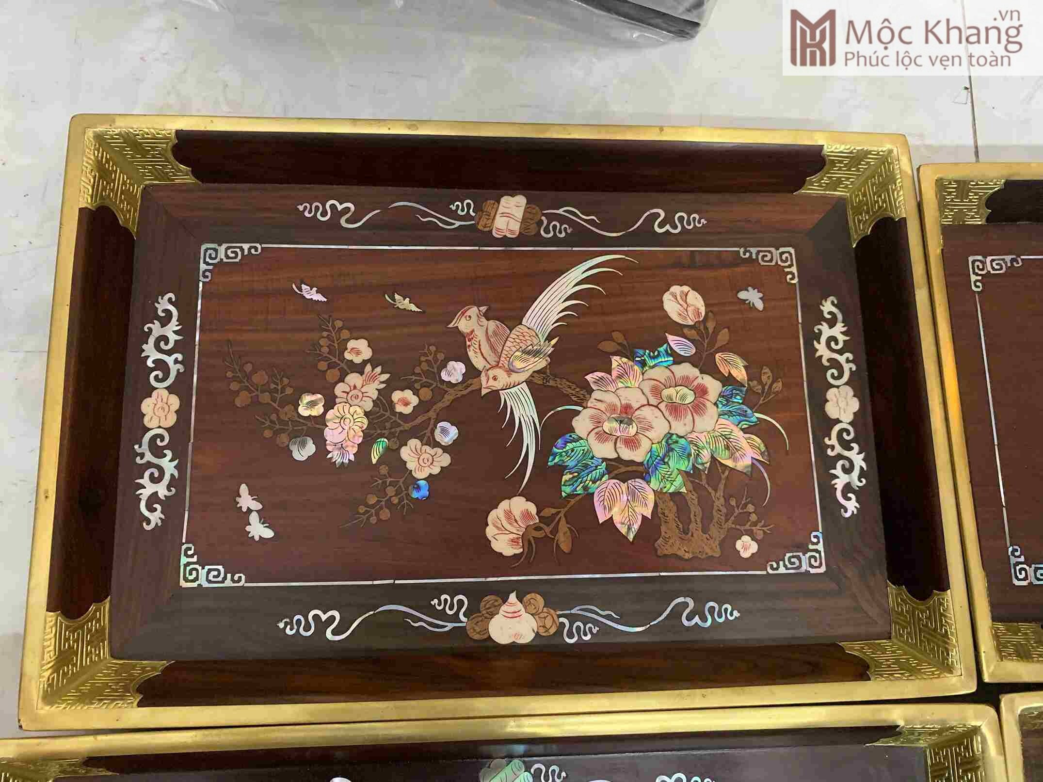 khay-tra-kham-hoa-lan-go-trac-ngang-38cm (5) Khay Trà Khảm Hoa Lan Gỗ Trắc Ngang 38(cm)