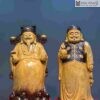 Tượng Cặp Đôi Gia Tài Gỗ Cẩm Vàng Cao 90(cm)
