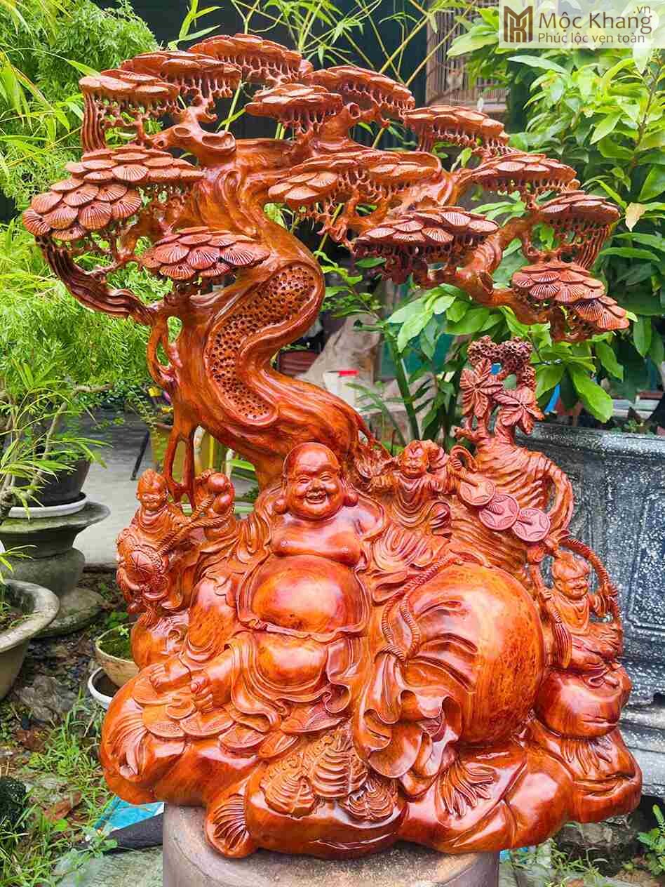 tuong-di-lac-ngoi-goc-tung-go-nu-huong-cao-75cm (3) Tượng Di Lặc Ngồi Gốc Tùng Gỗ Nu Hương Cao 75(cm)
