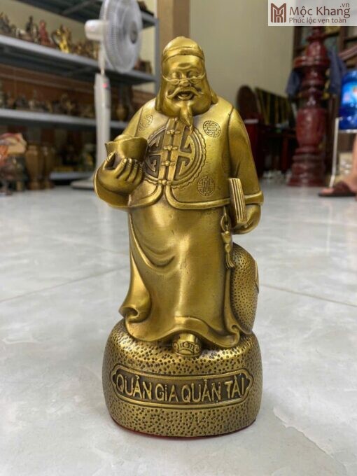 Tượng Đồng Quản Gia Quản Tài Cao 22(cm)