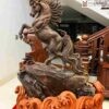 Tượng Ngựa Gỗ Trắc Đen  Cao 51(cm)