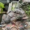 Tượng Thiềm Thừ Hóa Long Gỗ Trắc Ngang 23(cm)