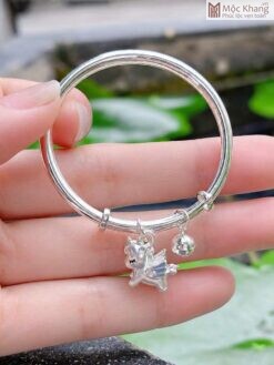 Vòng Tay Charm Pony Cho Bé Bạc S925