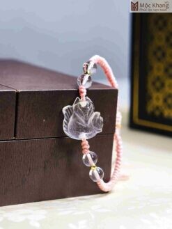 Vòng Tay Hồ Ly Thạch Anh Trắng