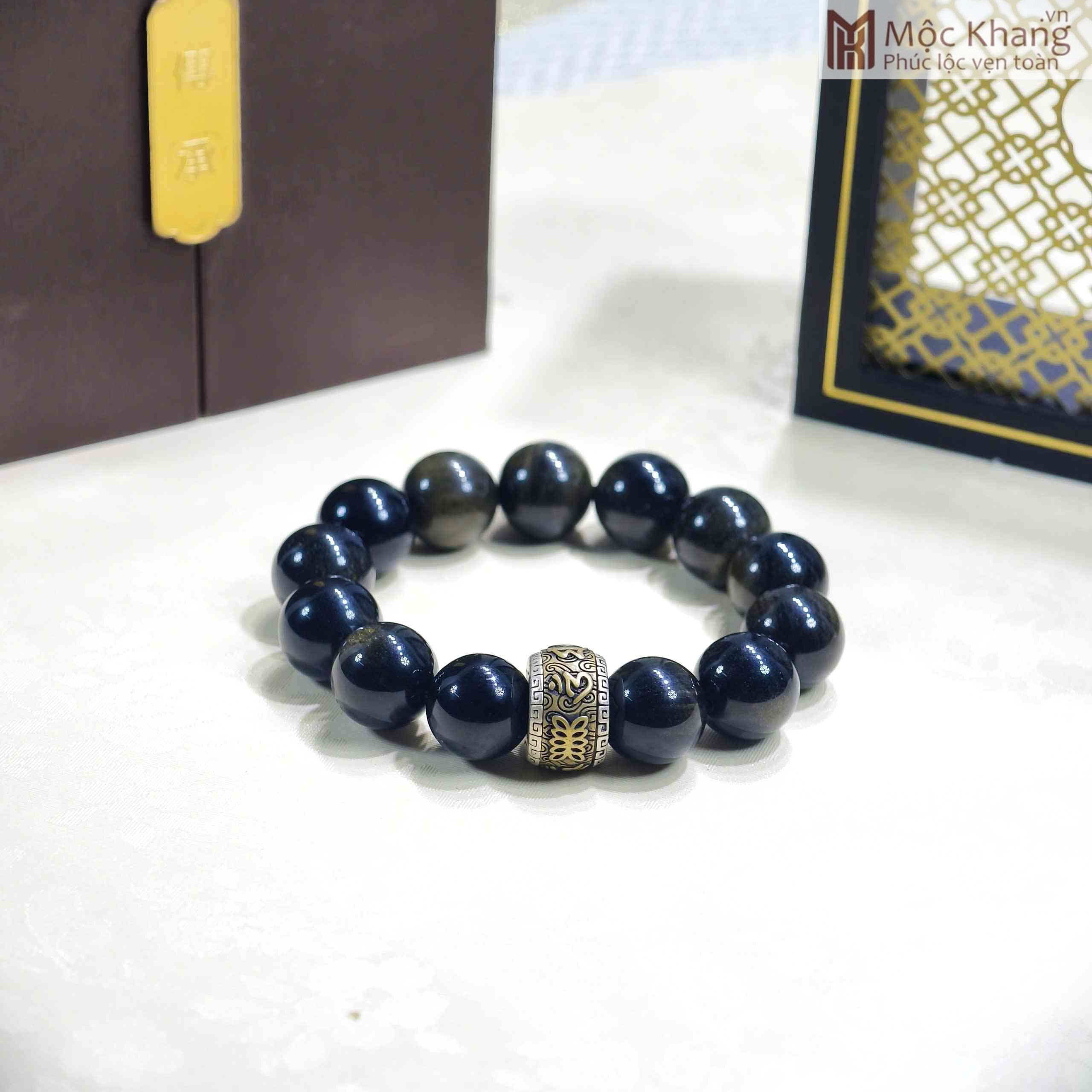 vong-tay-obsidian-mix-charm-bac-hat-14mm (5) Vòng Tay Obsidian Mix Charm Bạc Hạt 14(mm)
