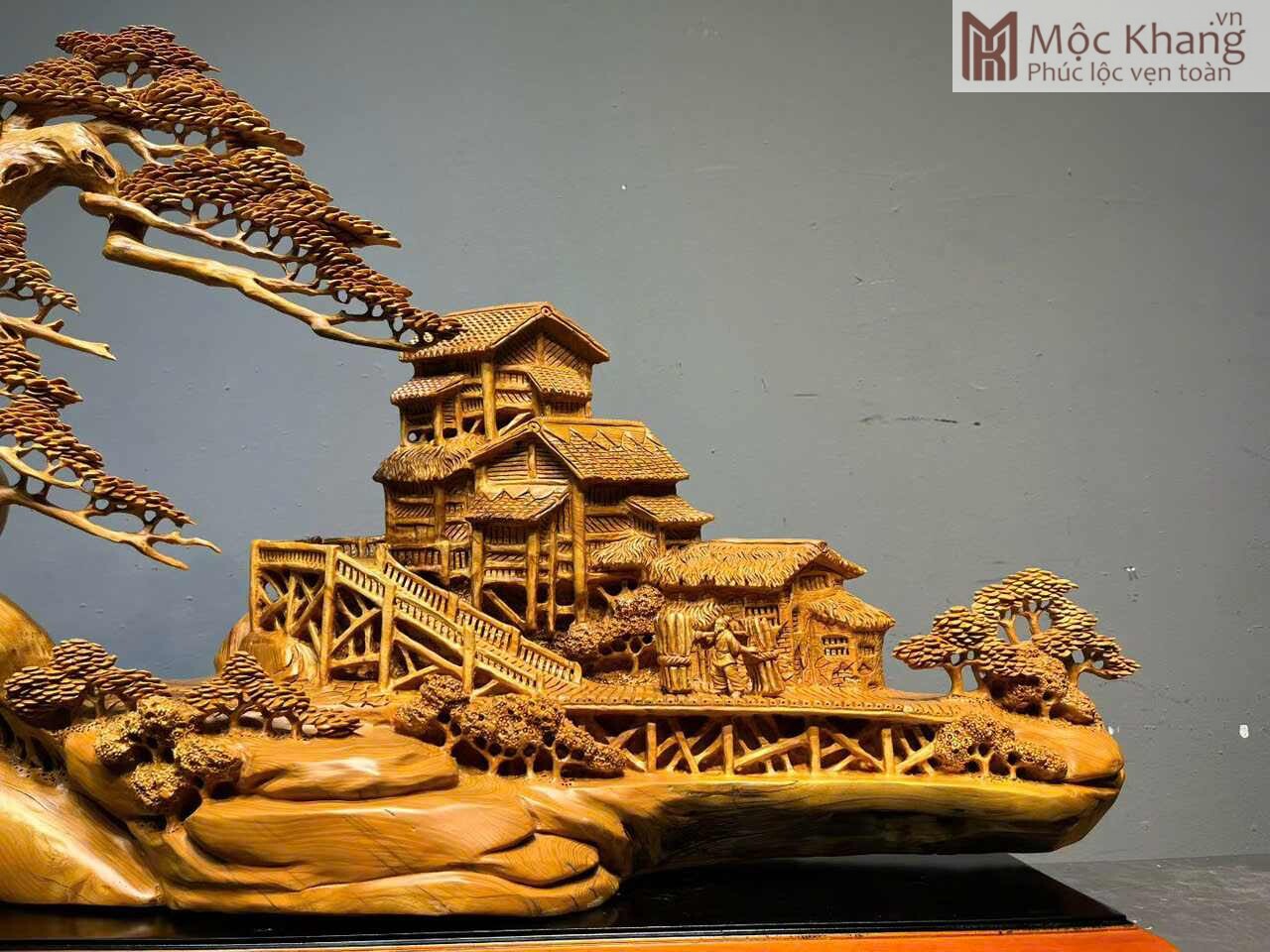 tieu-canh-lang-que-go-nhai-bach-cao-62cm tieu-canh-lang-que-go-nhai-bach-cao-62cm