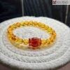 Vòng Hổ Phách Hoa Mix Charm Mật Lạp Hạt 6,8 (mm)