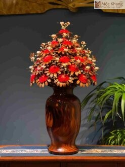 Bình Hoa Hồng Gỗ Cẩm Cao 90(cm)
