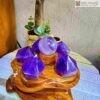 Bộ Ngũ Phúc Thạch Anh Tím Đậm Tự Nhiên Cao 16(cm)