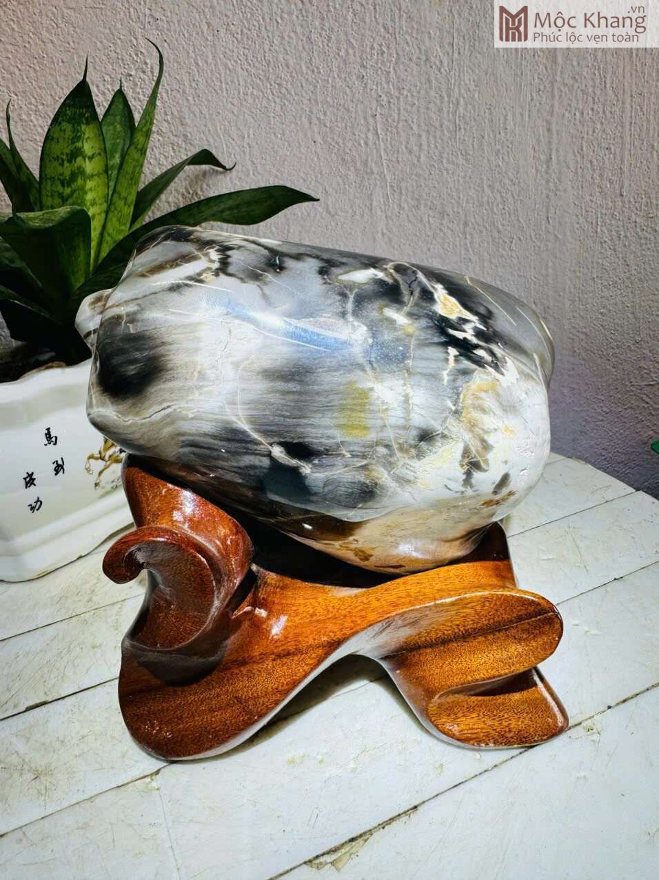 du-du-go-hoa-ngoc-cao-19cm (3) Đu Đủ Gỗ Hóa Ngọc Cao 19(cm)