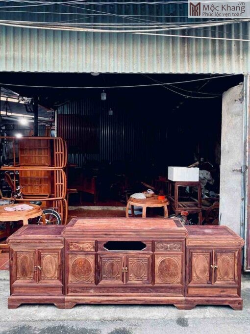 Kệ Tivi Gỗ Cẩm Việt Cao 258(cm)