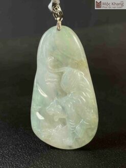 Mặt Dây Bạch Hổ Ngọc Cẩm Thạch Cao 5.2(cm)