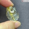 Mặt Dây Hồ Ly Thạch Anh Tóc Vàng Cao 25 (mm)