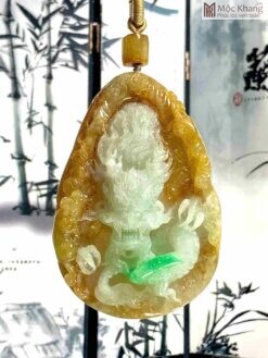 Mặt Dây Rồng Ngọc Cẩm Thạch Cao 8(cm)