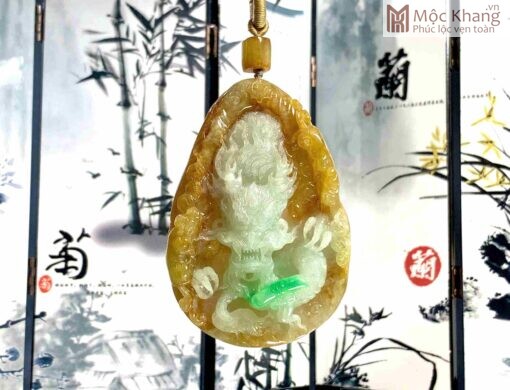 Mặt Dây Rồng Ngọc Cẩm Thạch Cao 8(cm)
