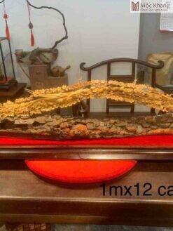 Tác Phẩm Cầu Như Ý Gỗ Hoàng Đàn Dài 100 (cm)