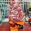 Trụ Đá Serpentine Đỏ Nguyên Khối Cao 145(cm)