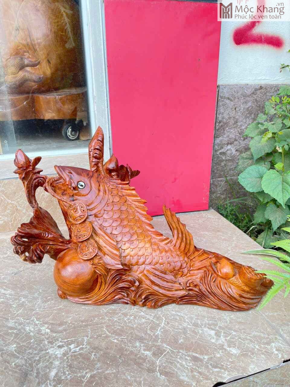 tuong-ca-chep-go-huong-ngang-55cm (4) Tượng Cá Chép Gỗ Hương Ngang 55(cm)