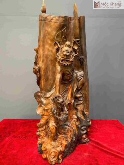 Tượng Chung Quỳ Gỗ Trắc Cao 60(cm)
